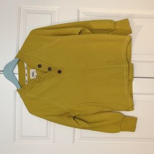 Madewell Mustard Cardigan with Button Detail